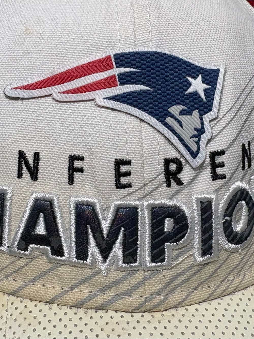 New England Patriots Conference Champions Hat - White/Tan - Picture 3 of 12